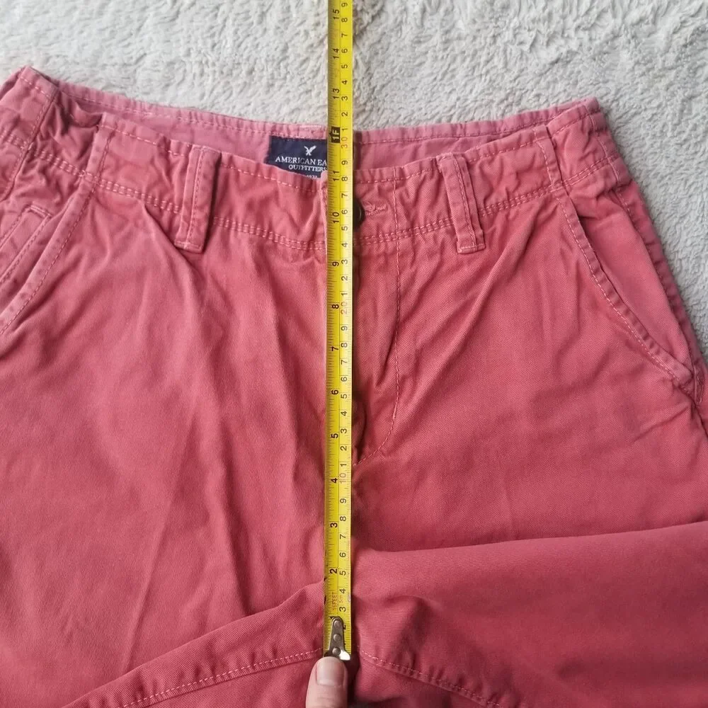 American Eagle Chino Shorts Men's 29 Faded Red Jean 11
